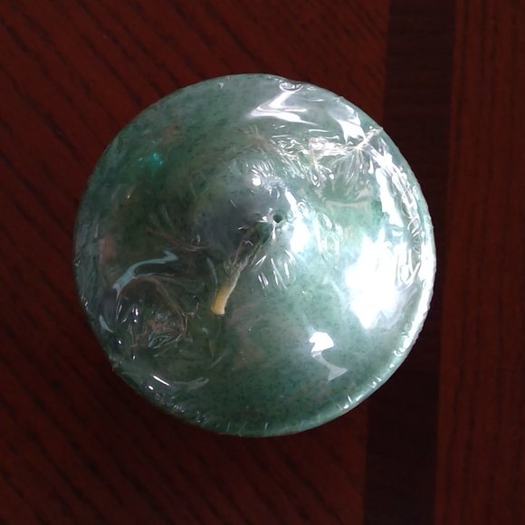 Christmas Pillar Candle with Reindeer - unopened, Green - Picture 7 of 8